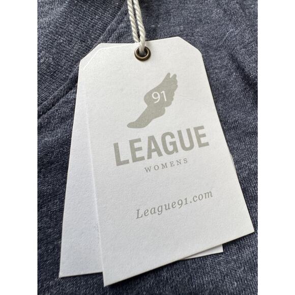 League Collegiate Wear Heathered Navy Michigan Wolverines 1817 Women’s Small New - Picture 7 of 11